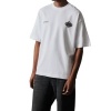 Foto van The Couture Club Heren T-shirt Wit Zwart TCCM2977 Motion Blurred Emblem