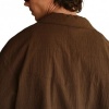 Foto van The Couture Club Heren Overshirt Bruin TCCM3066 Textured Revere