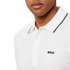 Foto van Boss Heren Polo Wit 50559365/100 Pl Goc Birdie Paule