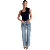 Foto van Unique The Label Dames Jeans Blauw June Wide Leg