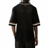 Foto van The Couture Club Overshirt Zwart TCCM3072 Crochet Knitted Stripe