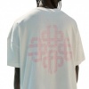 Foto van The Couture Club Heren T-shirt Wit/Roze TCCM2989 Emblem Slub