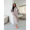 Foto van Unique The Label Dames Trui Bruin 2504/10 Elyana Hoodie