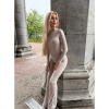 Foto van Unique The Label Dames T-shirt Bruin 2504/01 Nena Longsleeve