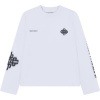 Foto van The Couture Club Heren T-shirt Wit TCCM3190 Motion Blurred Long Sleeve