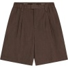 Foto van The Couture Club Heren Korte Broek Bruin TCCM3086 Smart Bermuda