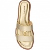 Foto van Michael Kors Dames Ballerina Goud 40S6ERFS2M/740 Erin Flat Sandal