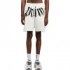 Foto van Palm Angels Heren Korte Broek Wit PMCI02CS26FLE001/0310 Big Waist Logo