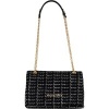 Foto van Valentino Dames Tas Zwart VBS9JP02/395 Tweed Flap Bag
