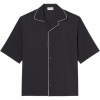 Foto van Lacoste Heren Overhemd Grijs CH2401/S5T Woven Shirt
