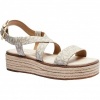 Foto van Michael Kors Dames Espadrille Bruin 40S5LYFS1B/150 Lynn Espadrille Sandal