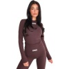 Foto van Unique The Label Dames Shirt Bruin 2510-01/CAC Nena Long Sleeve
