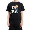 Foto van Palm Angels Heren T-shirt Zwart PMAA109S26JER007/1001 I Love Pa Regular