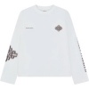 Foto van The Couture Club Heren T-shirt Off White TCCM3190 Motion Blurred Long Sleeve