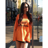 Foto van Unique The Label Dames T-shirt Oranje Ama Longsleeve
