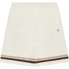 Foto van The Couture Club Heren Korte Broek Wit TCCM2874 Crochet Knitted Stripe