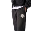 Foto van The Couture Club Heren Broek Zwart TCCM2963 Monogram Applique Emblem