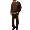 Foto van Equalite Heren Broek Bruin EQ.25.8.7.4/140 Fluffy Knit Pants