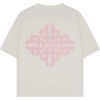 Foto van The Couture Club Heren T-shirt Wit/Roze TCCM2989 Emblem Slub