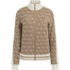 Foto van Guess Dames Vest Bruin V5BQ16K1990/Fngy 4G Rhombus Jacquard Full-Zip S