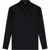 Foto van Tria d'Oro Heren Polo Zwart LSP/BLK Longsleeve