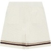 Foto van The Couture Club Heren Korte Broek Wit TCCM2874 Crochet Knitted Stripe