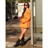 Foto van Unique The Label Dames T-shirt Oranje Ama Longsleeve