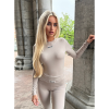 Foto van Unique The Label Dames T-shirt Bruin 2504/01 Nena Longsleeve