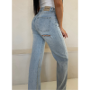 Foto van Unique The Label Dames Jeans Blauw Remi