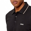 Foto van Boss Heren Polo Zwart 50559365/001 Pl Goc Birdie Paule