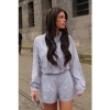 Foto van Unique The Label Dames Korte Broek Blauw UN0022/VBL Gigi