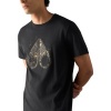 Foto van Moose Knuckles Heren T-shirt Zwart M36MT722G/292 Gold Icebreak Logo T-Shirt