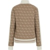 Foto van Guess Dames Vest Bruin V5BQ16K1990/Fngy 4G Rhombus Jacquard Full-Zip S