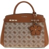 Foto van Guess Dames Tas Bruin HWJP99-02060/LTL Melinda Logo Tri Comp Satchel