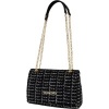 Foto van Valentino Dames Tas Zwart VBS9JP02/395 Tweed Flap Bag