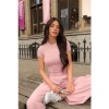 Foto van Unique The Label Dames T-shirt Roze UN0023/VPI Chelsea