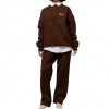 Foto van Equalite Heren Broek Bruin EQ.25.8.7.4/140 Fluffy Knit Pants