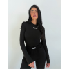 Foto van Unique The Label Dames Shirt Zwart 1000-01/BLK Nena Long Sleeve