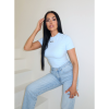 Foto van Unique The Label Dames T-shirt Blauw 2504-02/Blue Nena