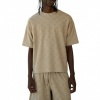 Foto van The Couture Club Heren T-shirt Bruin TCCM3143 Towelling Jacquard Emblem