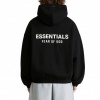 Foto van Fear Of God Essentials Heren Trui Zwart Fleece Hoodie Black/White