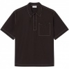 Foto van Lacoste Heren Overhemd Bruin CH1268/3LA Woven Shirt