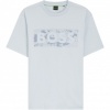Foto van Boss Heren T-Shirt Blauw 50559363/460 Ts Globe Logopattern