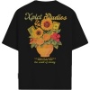 Foto van Xplct Heren T-shirt Zwart 2604-02/10 Flowers