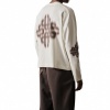 Foto van The Couture Club Heren T-shirt Off White TCCM3190 Motion Blurred Long Sleeve