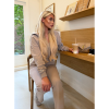 Foto van Unique The Label Dames Broek Bruin 2504/08 Molly Pants