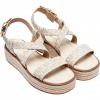 Foto van Michael Kors Dames Espadrille Bruin 40S5LYFS1B/150 Lynn Espadrille Sandal