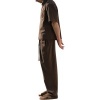 Foto van The Couture Club Heren Broek Bruin TCCM3087 Smart Barrel
