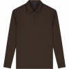 Foto van Tria d'Oro Heren Polo Bruin LSP/BRWN Longsleeve
