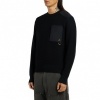 Foto van Moose Knuckles Heren Trui Zwart M36MK667G/292 Elowan Crew Gold